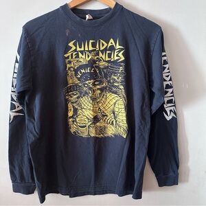 Suicidal Tendencies distressed/ washed out Graphic Long Sleeve Shirt